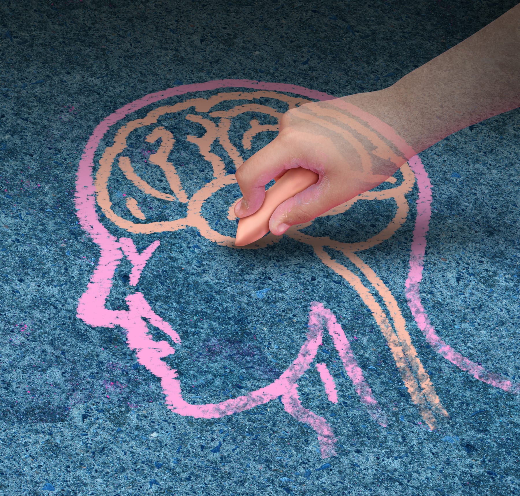 Scientific research and cognitive development conceptual image